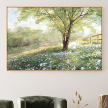 Bright Violet Field Canvas Wall Art