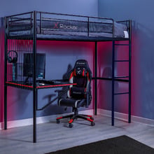 Icarus High-Sleeper Bed with Gaming Desk