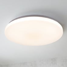 Diego Steel 38cm LED Oyster Light with Microwave Sensor