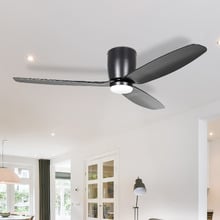 Seacliff 112cm DC Low Profile Ceiling Fan with LED Light