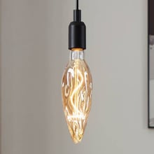Flame E27 Candle 4W Amber 25.5cm Dimmable LED Filament Bulb