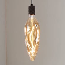 Flame E27 Candle 4W Amber 34.5cm Dimmable LED Filament Bulb