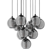 Ariscani Glass Orb 10 Light Cluster Pendant