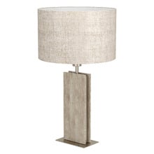 Belesar Steel & Travertine Table Lamp