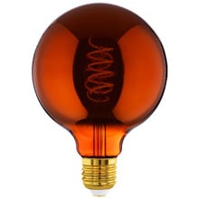 Elvo E27 Golf Ball 4W Amber12.5cm LED Filament Bulb