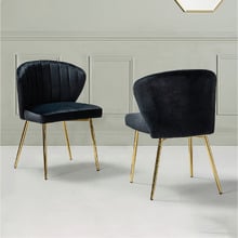 Elowen Velvet Dining Chairs (Set of 2)