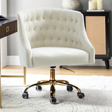 Estelle Velvet Office Chair