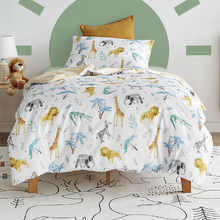 At the Zoo Cotton Satin Quilt Cover Set