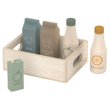 Flexa 6 Piece Milk & Juice Grocery Play Set