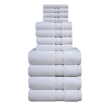 12 Piece Cotton Bathroom Towel Set