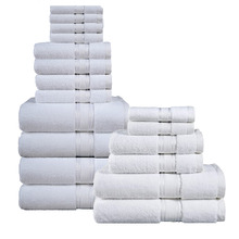 18 Piece Cotton Bathroom Towel Set