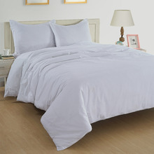 White Organic Washed Cotton Quilt Cover Set