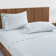 Chevron Organic Washed Cotton Quilt Cover Set