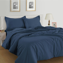 Estate Blue Organic Washed Cotton Quilt Cover Set