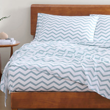 Chevron Organic Washed Cotton Sheet Set