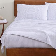 Blue Cobalt Organic Washed Cotton Sheet Set
