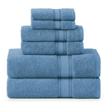 6 Piece Cotton Bathroom Towel Set