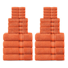 24 Piece Cotton Bathroom Towel Set