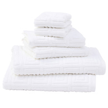 6 Piece Roman Combed Cotton Bathroom Towel Set