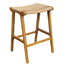 65cm Emory Ash Wood Saddle Stool
