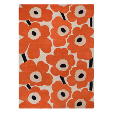 Orange Unikko Hand-Tufted Pure New Wool Rug