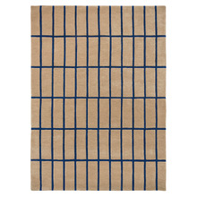 Bright Blue Tiiliskivi Hand-Tufted Pure New Wool Rug