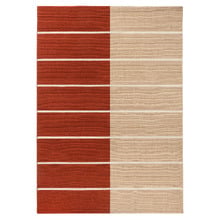 Burnt Orange Tiibet Hand-Tufted Pure New Wool Rug