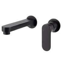 Saffron Round Basin Wall Mixer Set