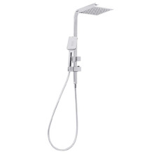 Chai Chrome Square Short Twin Shower