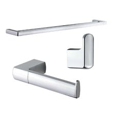 Sandalwood Chrome Double Towel Rail Package