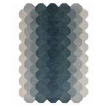 Teal Hive Hand-Tufted Wool Rug