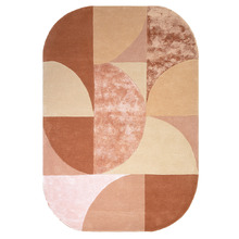 Earth Oval Hand-Tufted Wool-Blend Rug