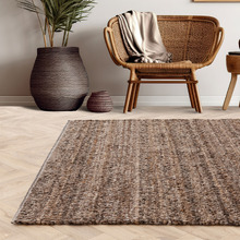 Brown Abbus Hand-Woven Boucle Rug
