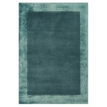 Aqua Ascot Hand-Woven Wool & Viscose Rug