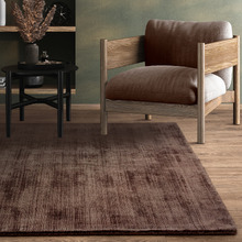 Chocolate Blade Hand-Woven Viscose Rug