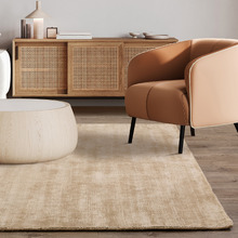 Champagne Blade Hand-Woven Viscose Rug