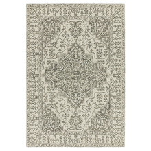 Smoke Bronte Medallion Hand-Tufted Wool Rug