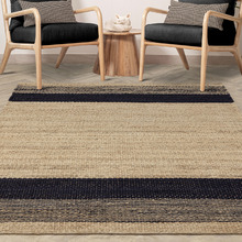 Charcoal Cedar Hand-Woven Jute Rug