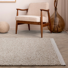 Taupe Elm Hand-Woven Wool & Viscose Rug