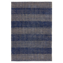 Navy Ives Flat Weave Cotton & Jute Rug