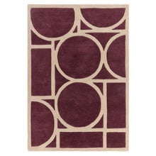 Plum Metro Hand-Tufted Wool Rug