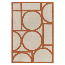 Rust Metro Hand-Tufted Wool Rug
