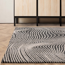 Black Mason Microfibre Rug