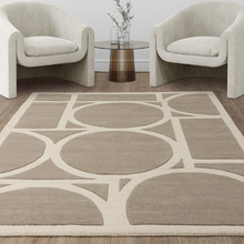 Taupe Metro Hand-Tufted Wool Rug