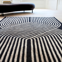 Black Matrix Solstice Hand-Tufted Wool & Viscose Rug