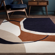 Rust Matrix Hand-Tufted Wool & Viscose Rug