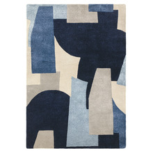 Blue Romy Element Hand-Tufted Indoor/Outdoor Rug