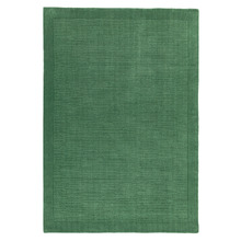 Forest Green York Hand-Woven Wool Rug