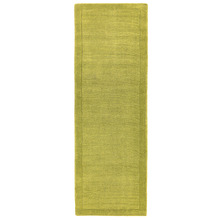 Green York Hand-Woven Wool Runner