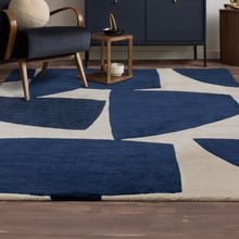Navy Romy Kite Hand-Tufted Indoor/Outdoor Rug
